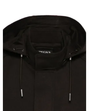 Zegna ドローストリングフードコート - サムネイル3