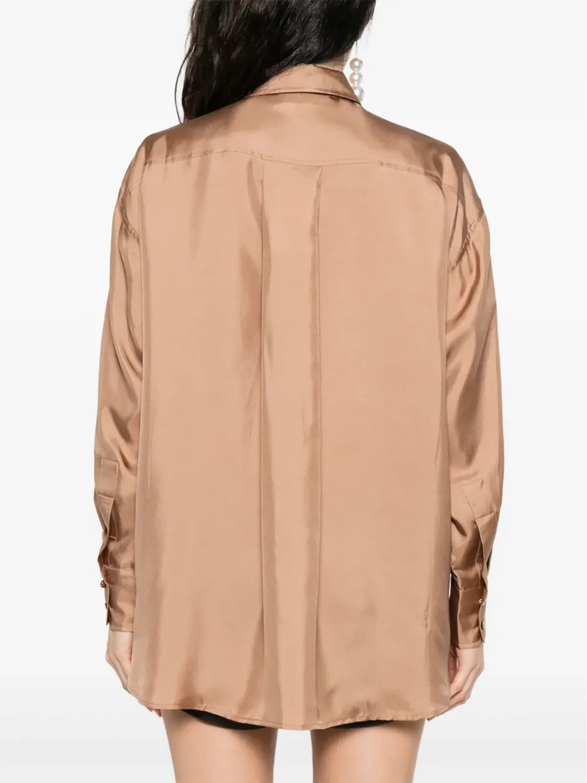 ZIMMERMANN シルクシャツ ブラウン - 画像4