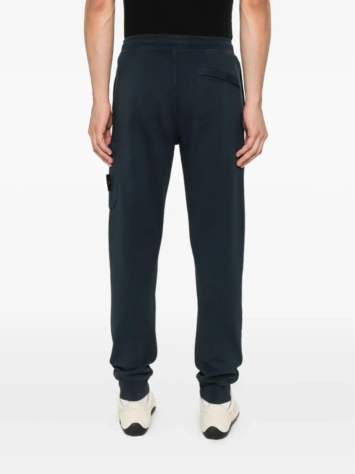 Stone Island patch-pocket drawstring trousers - Blue - 画像4