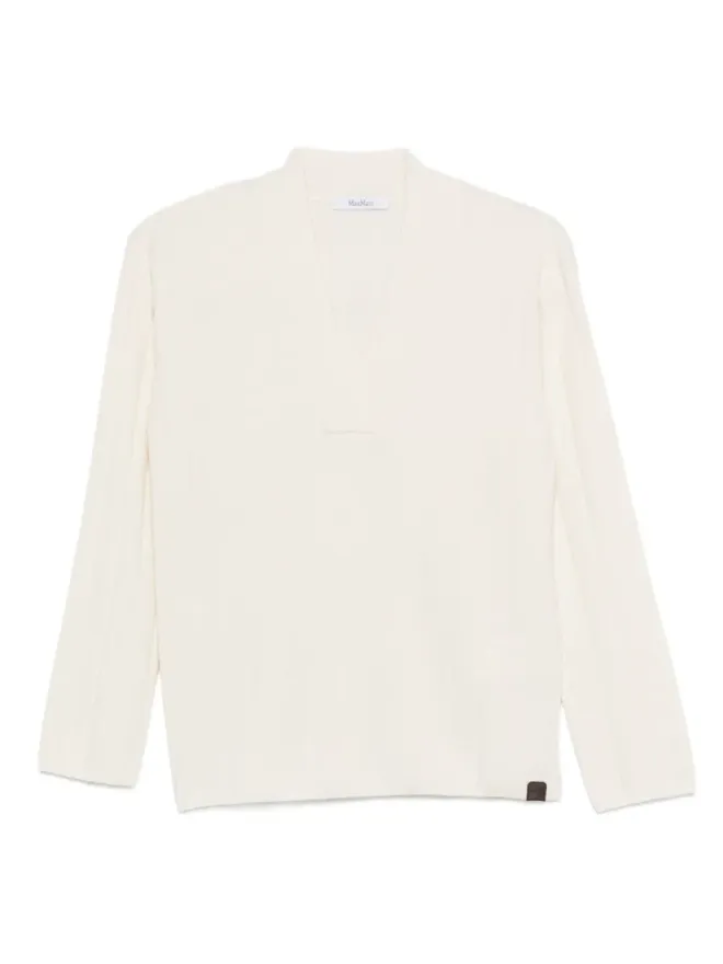 Max Mara Max Mara リブ編みVネックセーターの商品画像