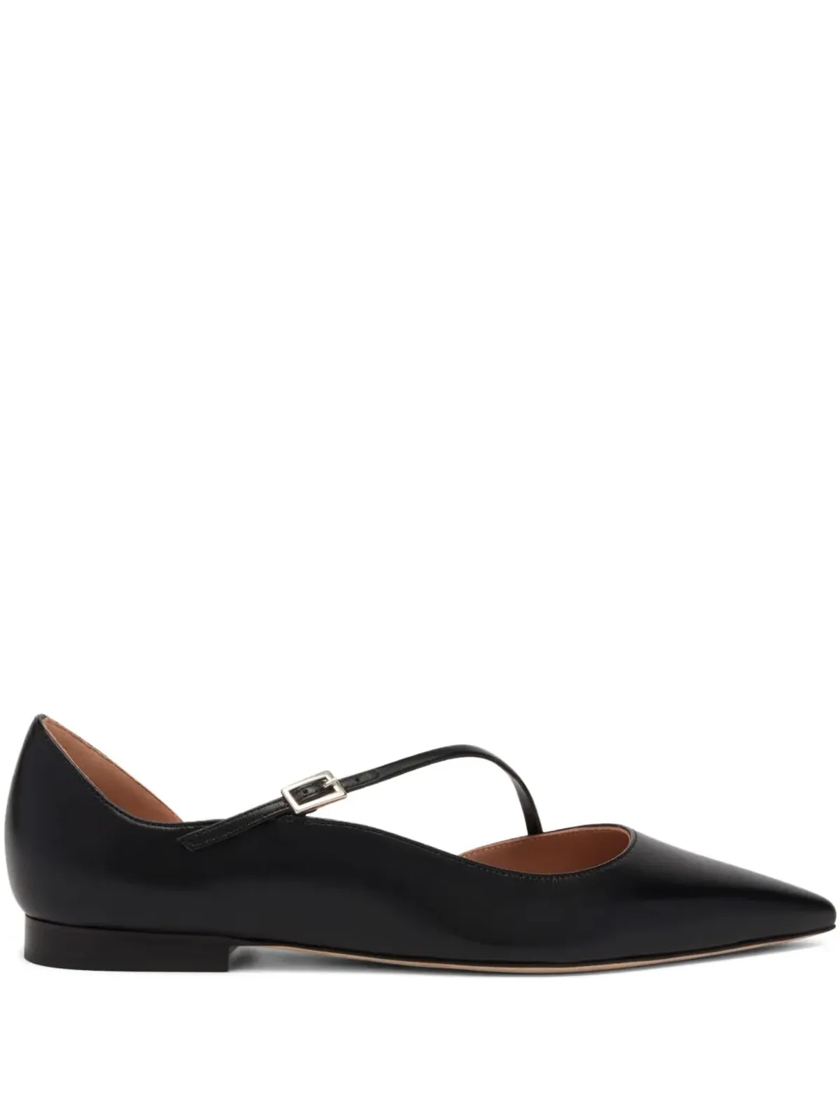 Malone Souliers ベティーナ ポインテッドトゥ バックルフラット - 画像1