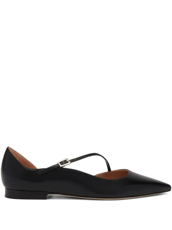 Malone Souliers Malone Souliers ベティーナ ポインテッドトゥ バックルフラットの商品画像