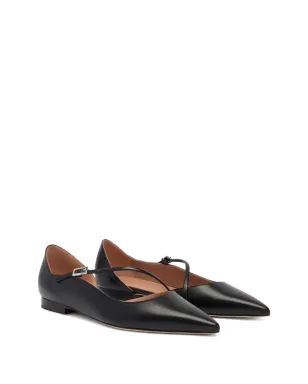 Malone Souliers ベティーナ ポインテッドトゥ バックルフラット - サムネイル2