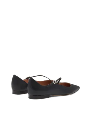 Malone Souliers ベティーナ ポインテッドトゥ バックルフラット - サムネイル3