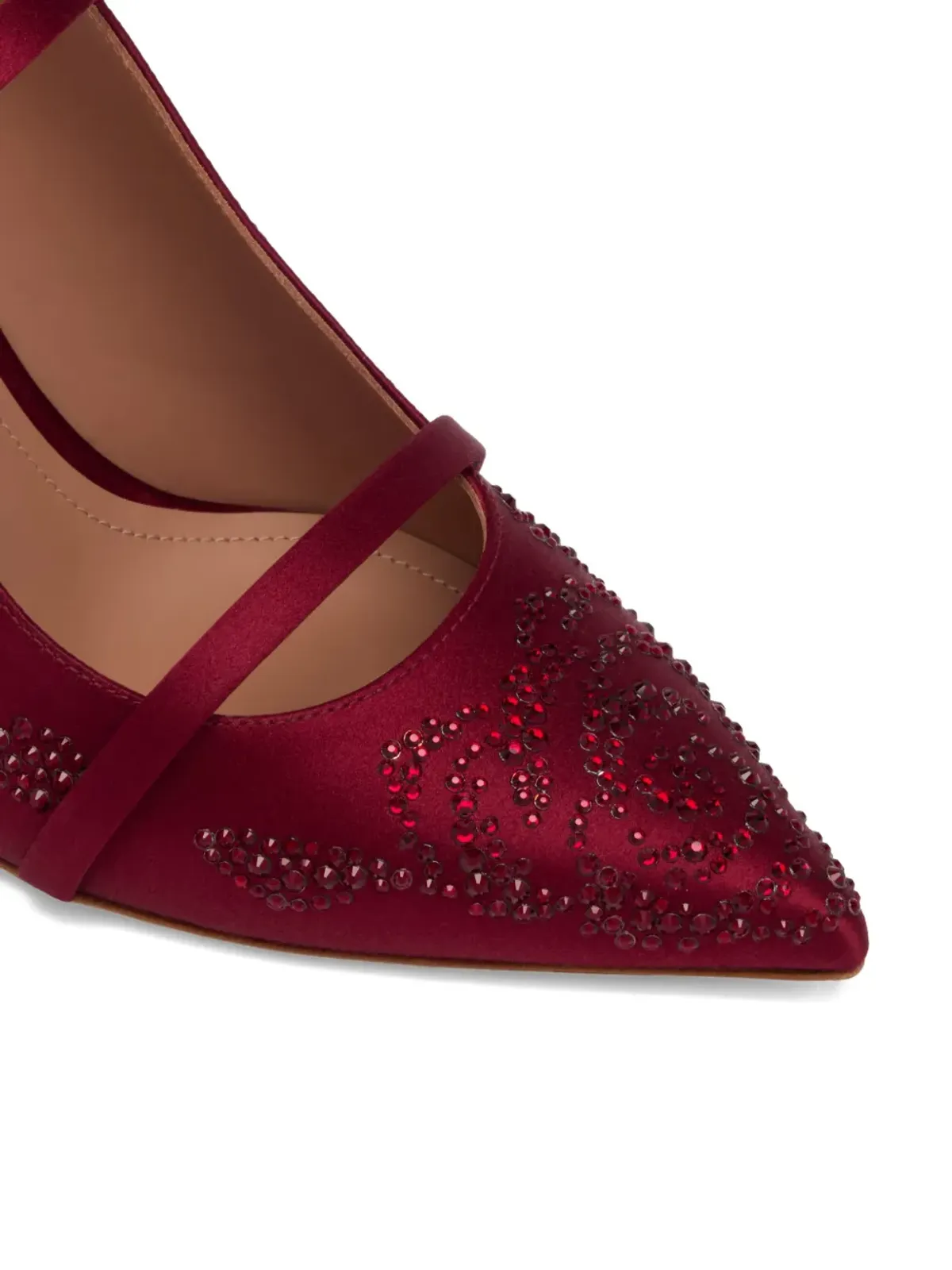 Malone Souliers 70mm Maureen エンベリッシュド ヒール付きミュール - レッド - 画像4