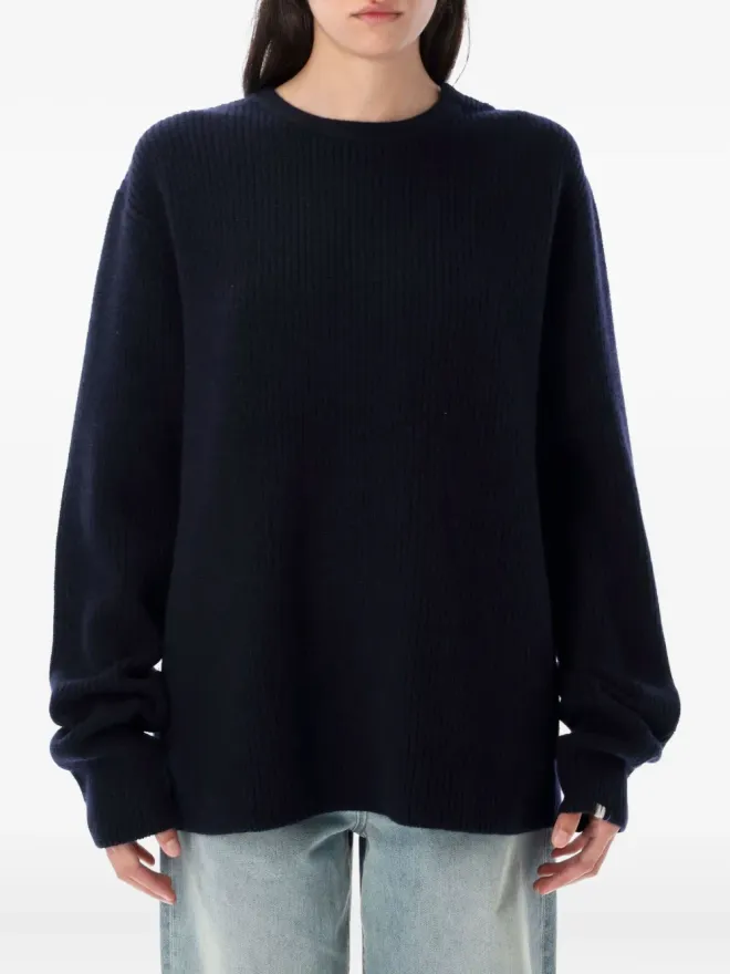 extreme cashmere extreme cashmere リブ編み ラウンドネック セーターの商品画像