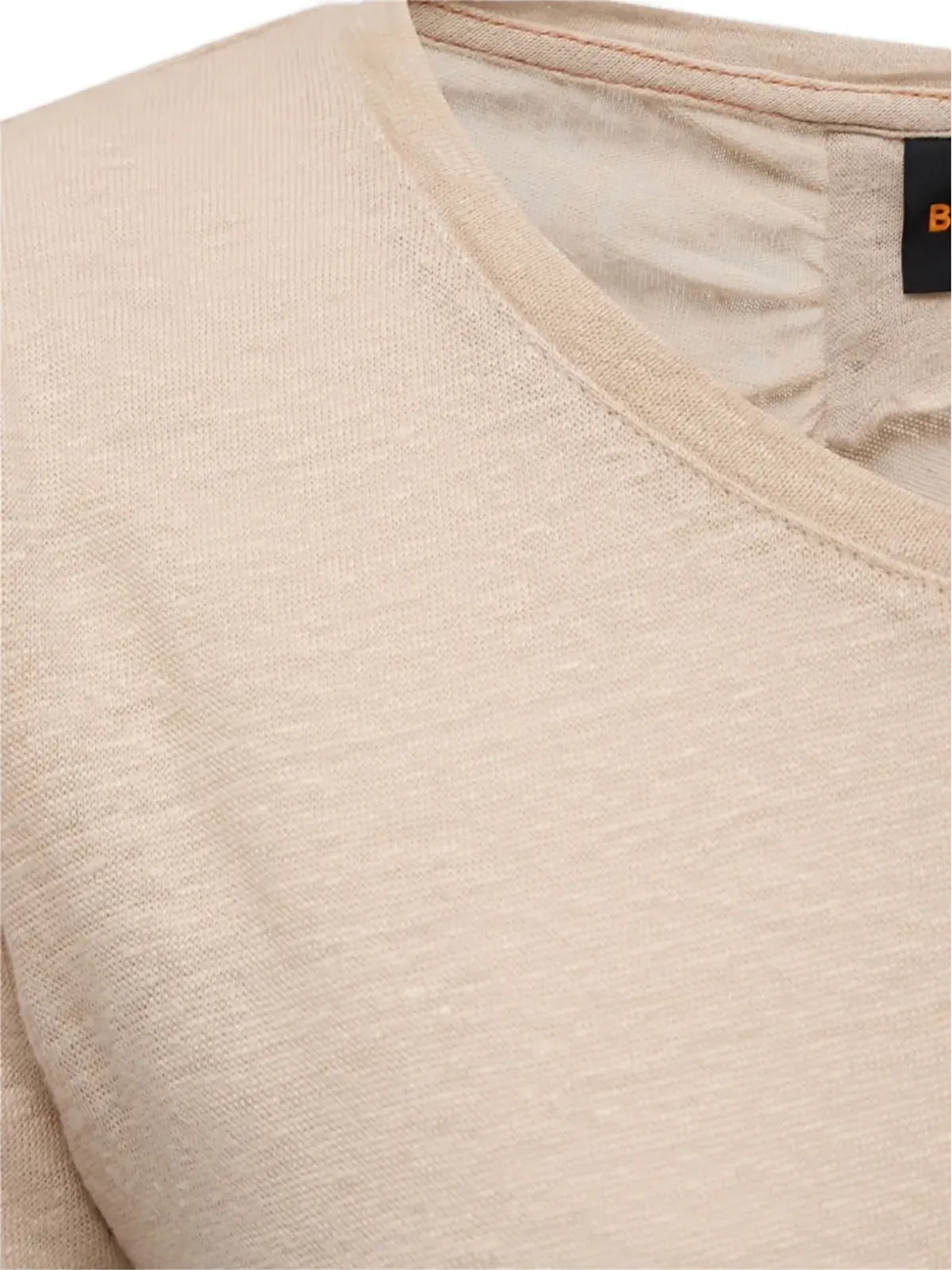 BOSS 刺繍ディテール リネンのトップス - 画像5