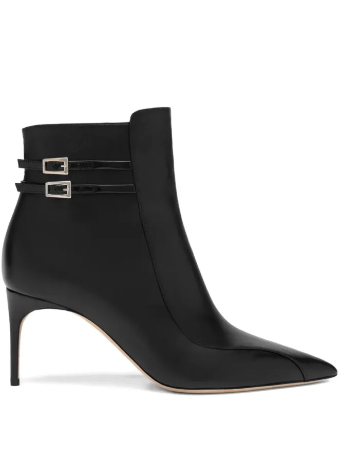 Malone Souliers Malone Souliers Giordana 70mm ダブルバックル ポインテッドトゥ アンクルブーツの商品画像