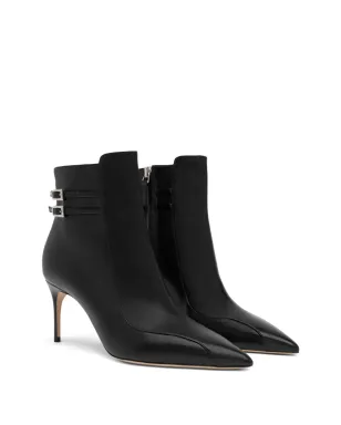Malone Souliers Giordana 70mm ダブルバックル ポインテッドトゥ アンクルブーツ - サムネイル2