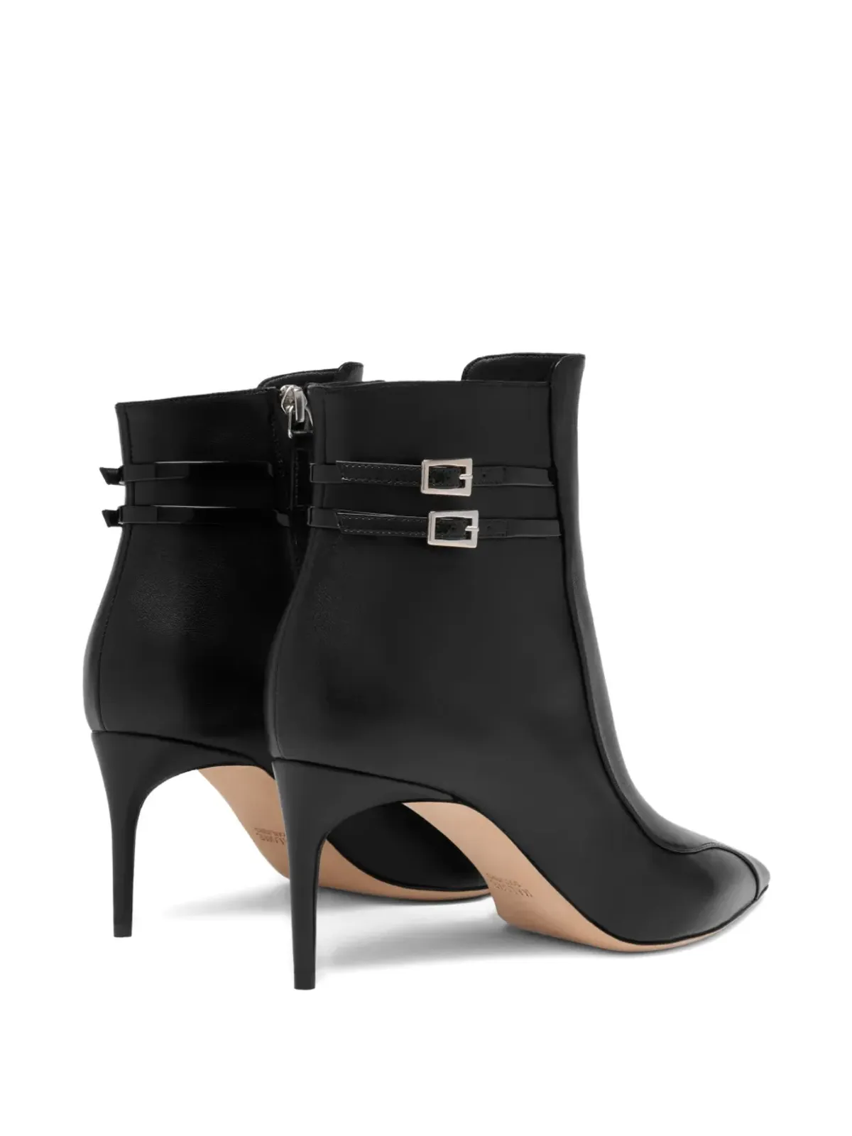 Malone Souliers Giordana 70mm ダブルバックル ポインテッドトゥ アンクルブーツ - 画像3