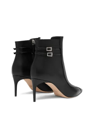 Malone Souliers Giordana 70mm ダブルバックル ポインテッドトゥ アンクルブーツ - サムネイル3