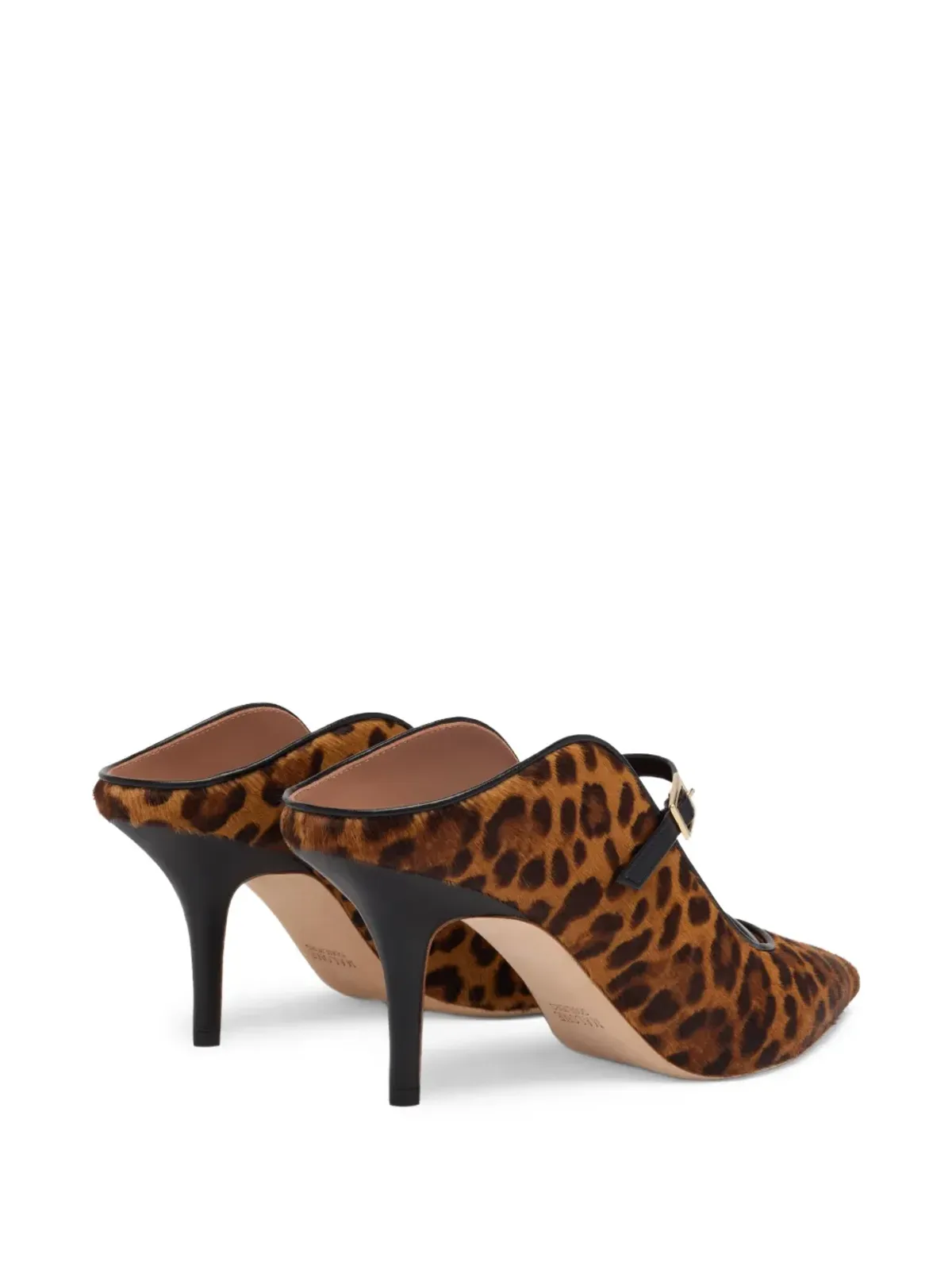Malone Souliers レオパード柄バックル付きミュール ブラウン - 画像3