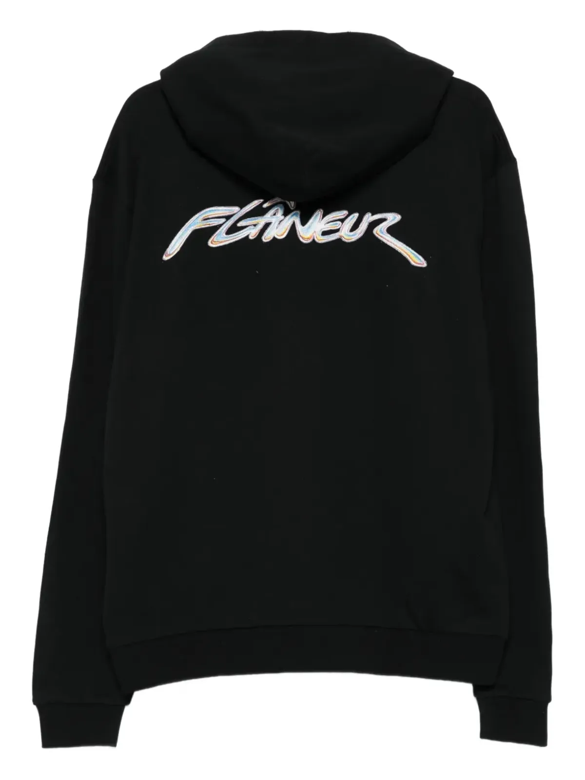 FLÂNEUR ロゴプリントフーディ - 画像2