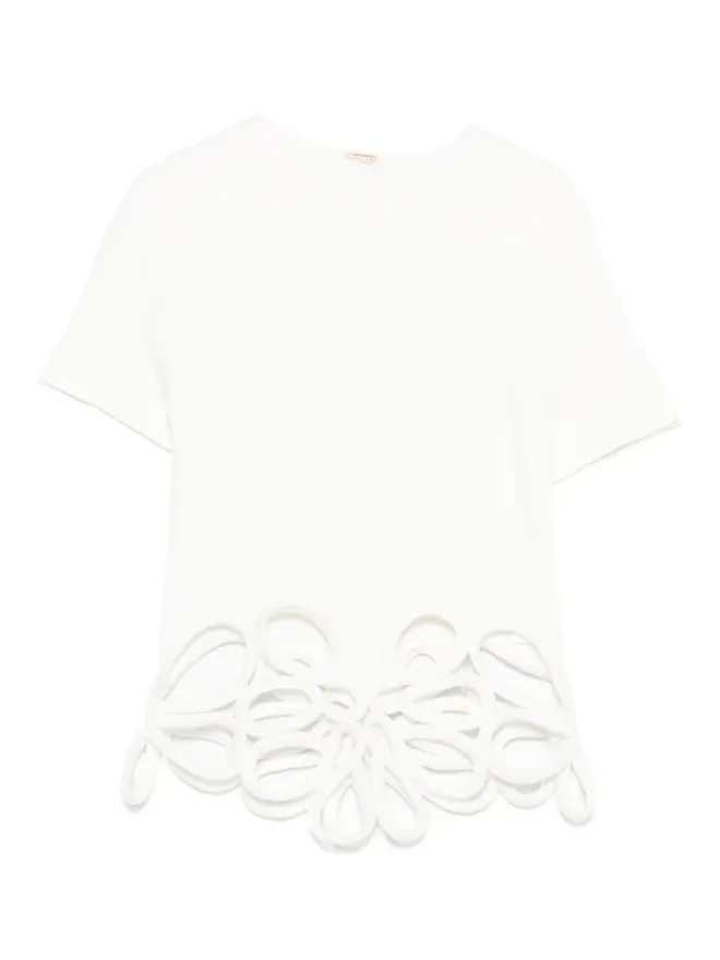 Cult Gaia Cult Gaia 花柄レースTシャツの商品画像