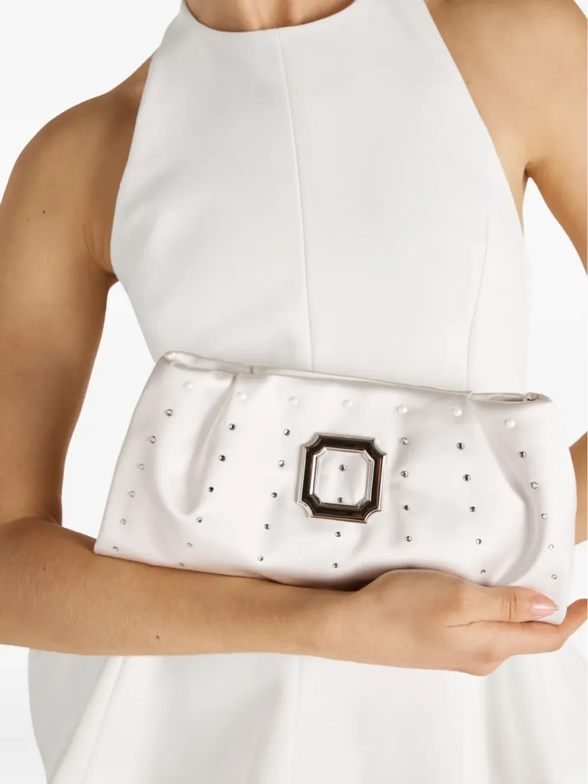 Malone Souliers Vittoria crystal-embellished clutch - 画像2