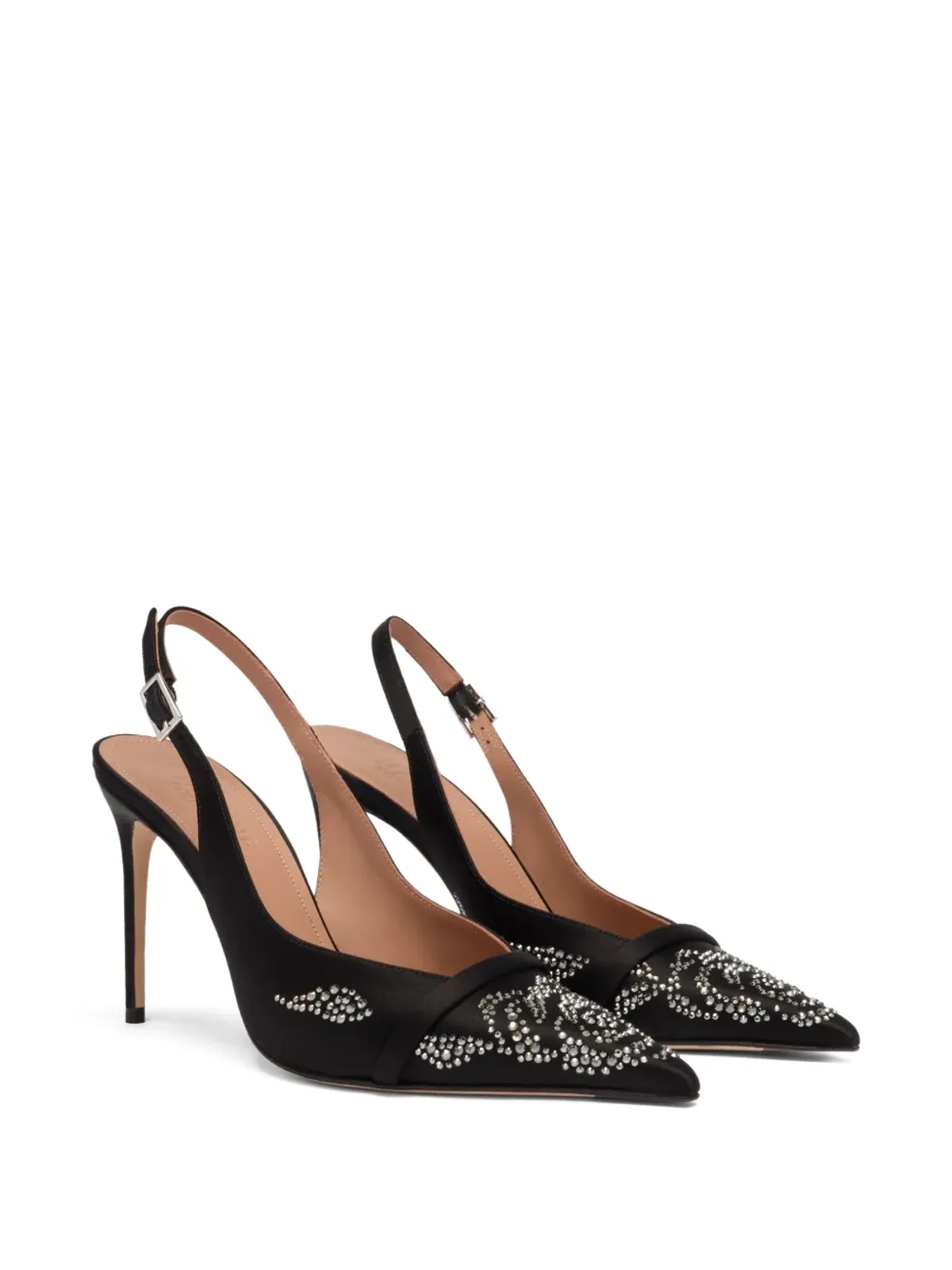 Malone Souliers ジャズ エンベリッシュド スリングバック ヒールドパンプス - 画像2