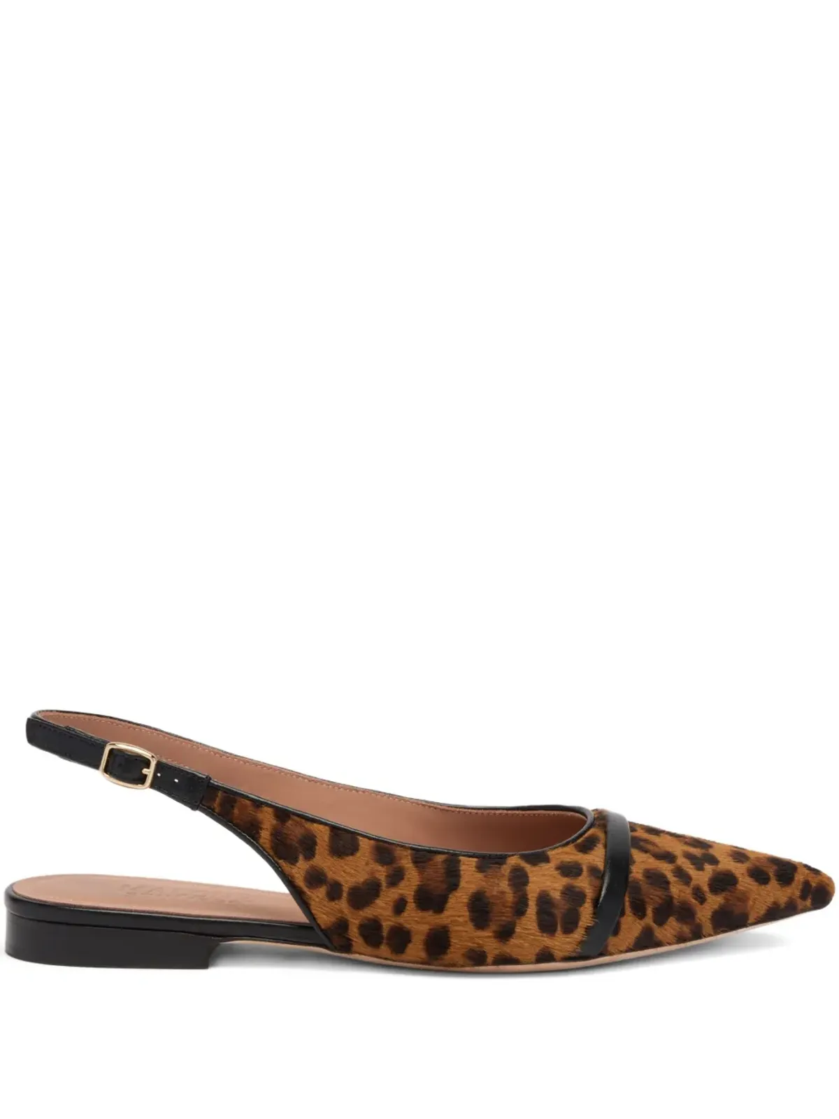 Malone Souliers ジャマ レオパードプリント スリングバック フラット - 画像1
