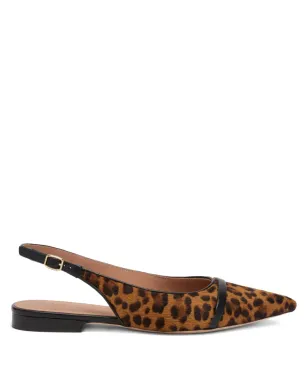 Malone Souliers ジャマ レオパードプリント スリングバック フラット - サムネイル1