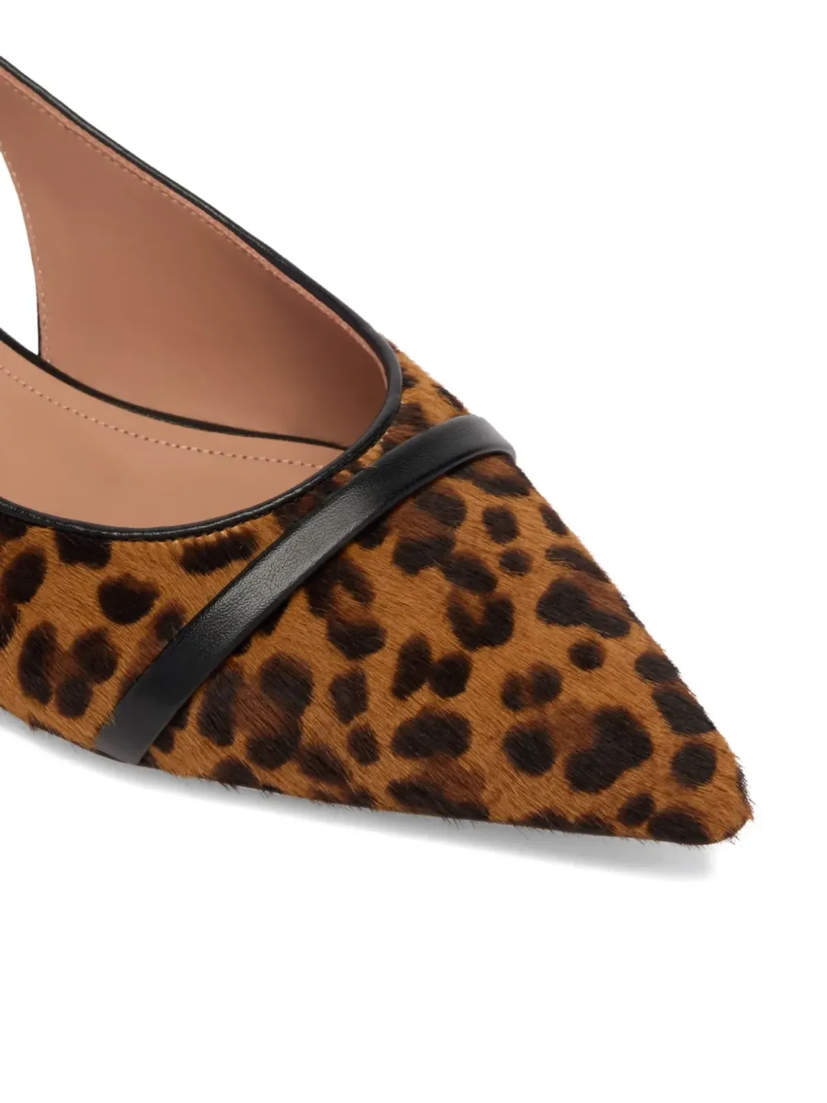 Malone Souliers ジャマ レオパードプリント スリングバック フラット - 画像4