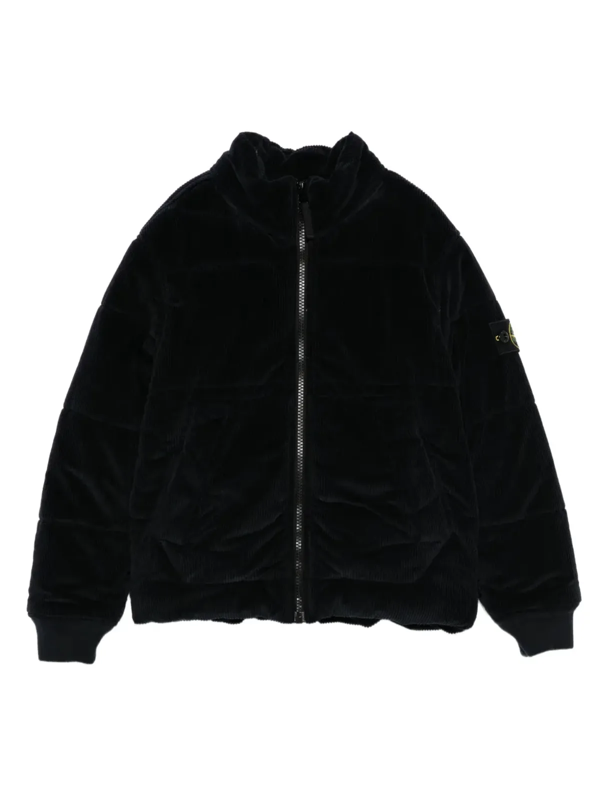 Stone Island Junior キルティングコーデュロイ風ジャケット - 画像1