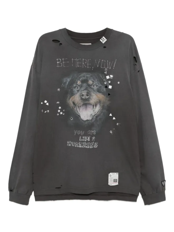 Maison MIHARA YASUHIRO Maison MIHARA YASUHIRO グラフィックプリントTシャツ - Greyの商品画像