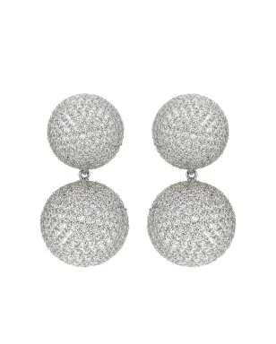 Anabela Chan 14Kホワイトゴールド Bauble ダイヤモンドイヤリング - シルバー - サムネイル1