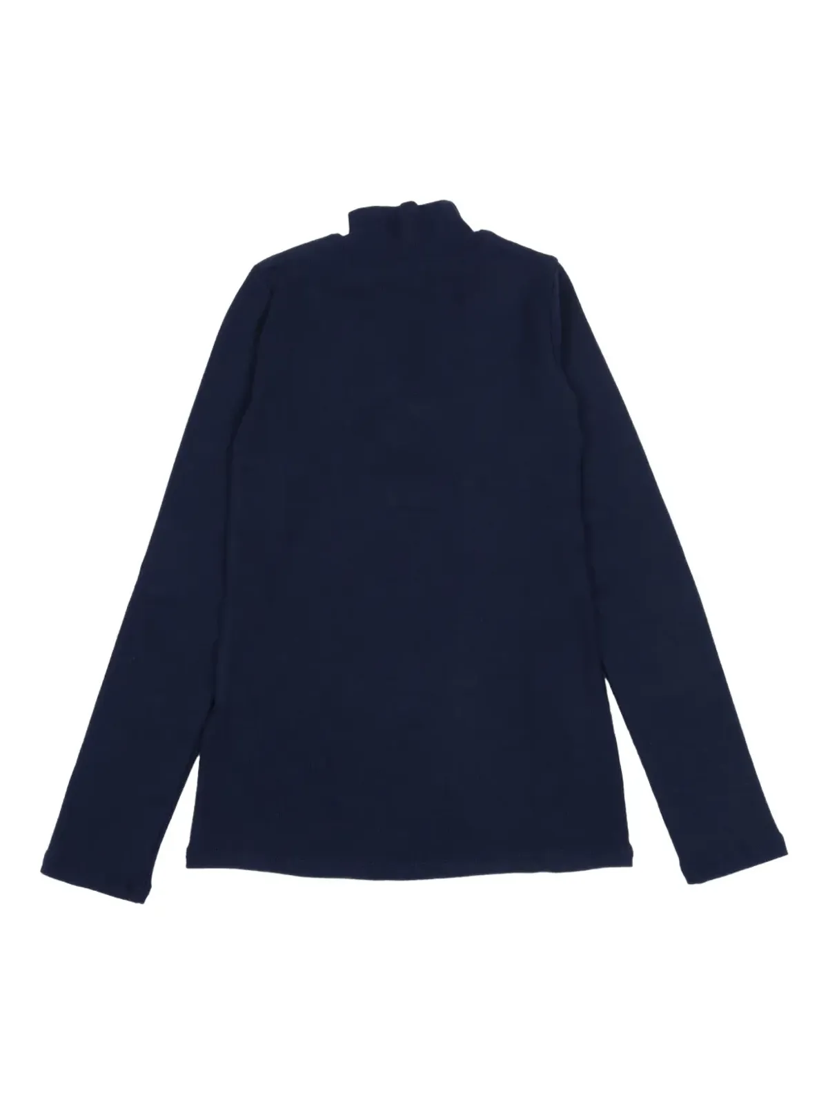 Monnalisa リブ編みのタートルネック長袖Tシャツ - ブルー - 画像2