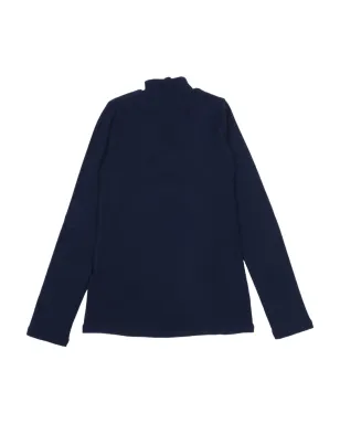 Monnalisa リブ編みのタートルネック長袖Tシャツ - ブルー - サムネイル2
