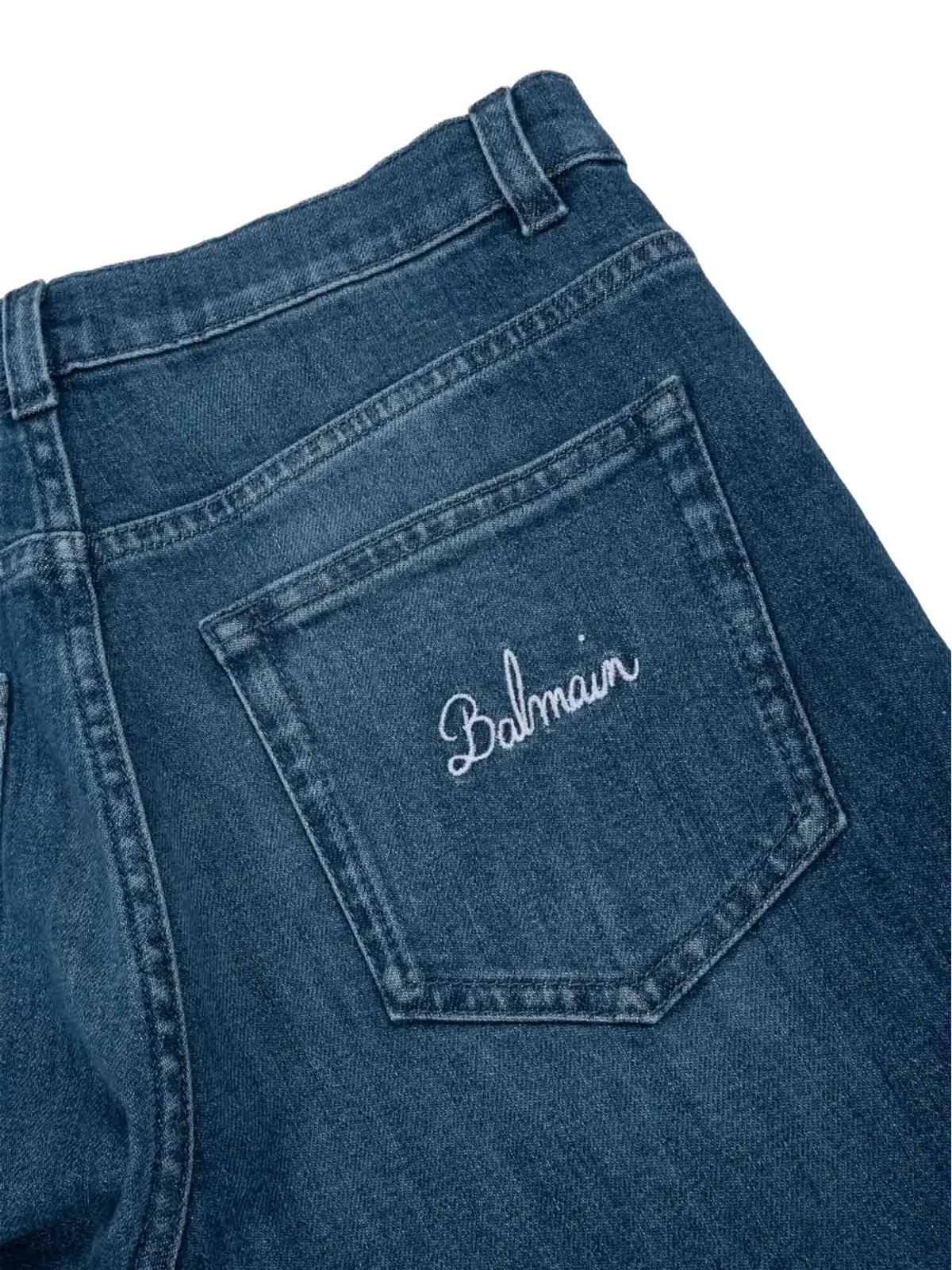 Balmain Kids 刺繍ロゴ入りジーンズ - 画像4