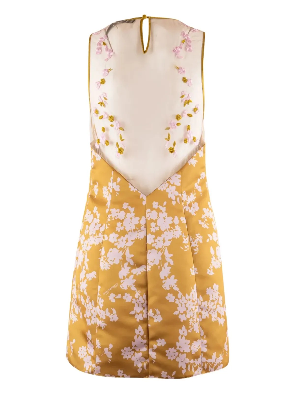 Elisabetta Franchi 花柄刺繍ミニドレス - 画像2