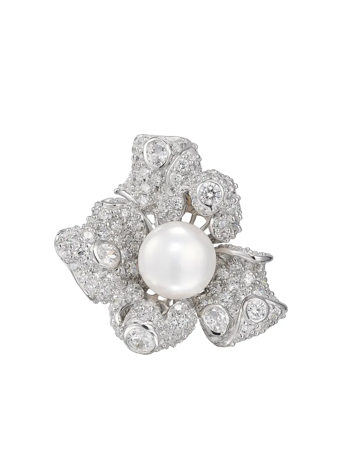 Anabela Chan Mini Blossom ring - Silver - 画像1
