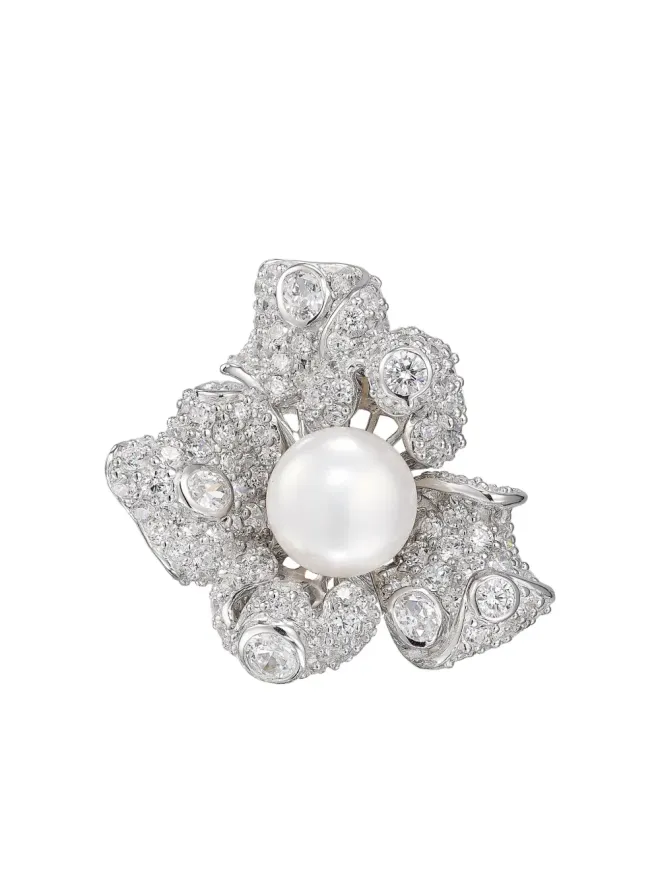 Anabela Chan Anabela Chan Mini Blossom ring - Silverの商品画像