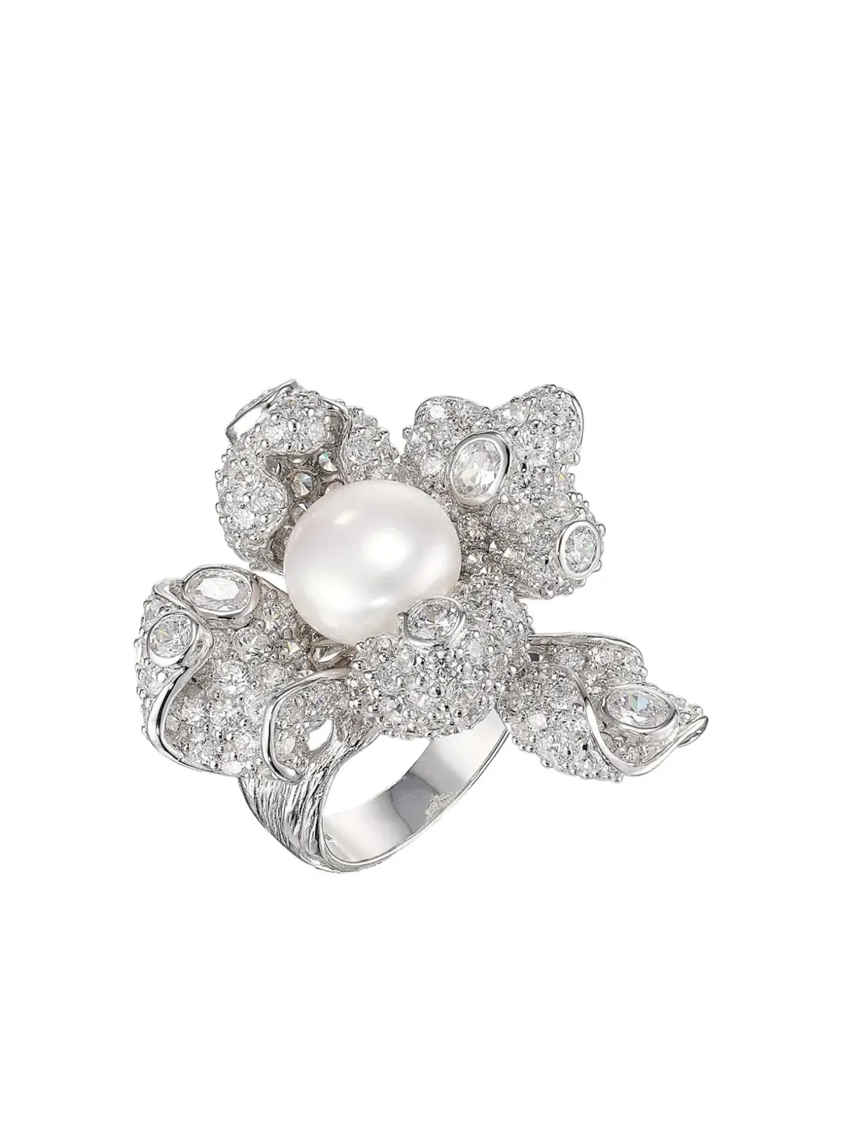 Anabela Chan Mini Blossom ring - Silver - 画像5