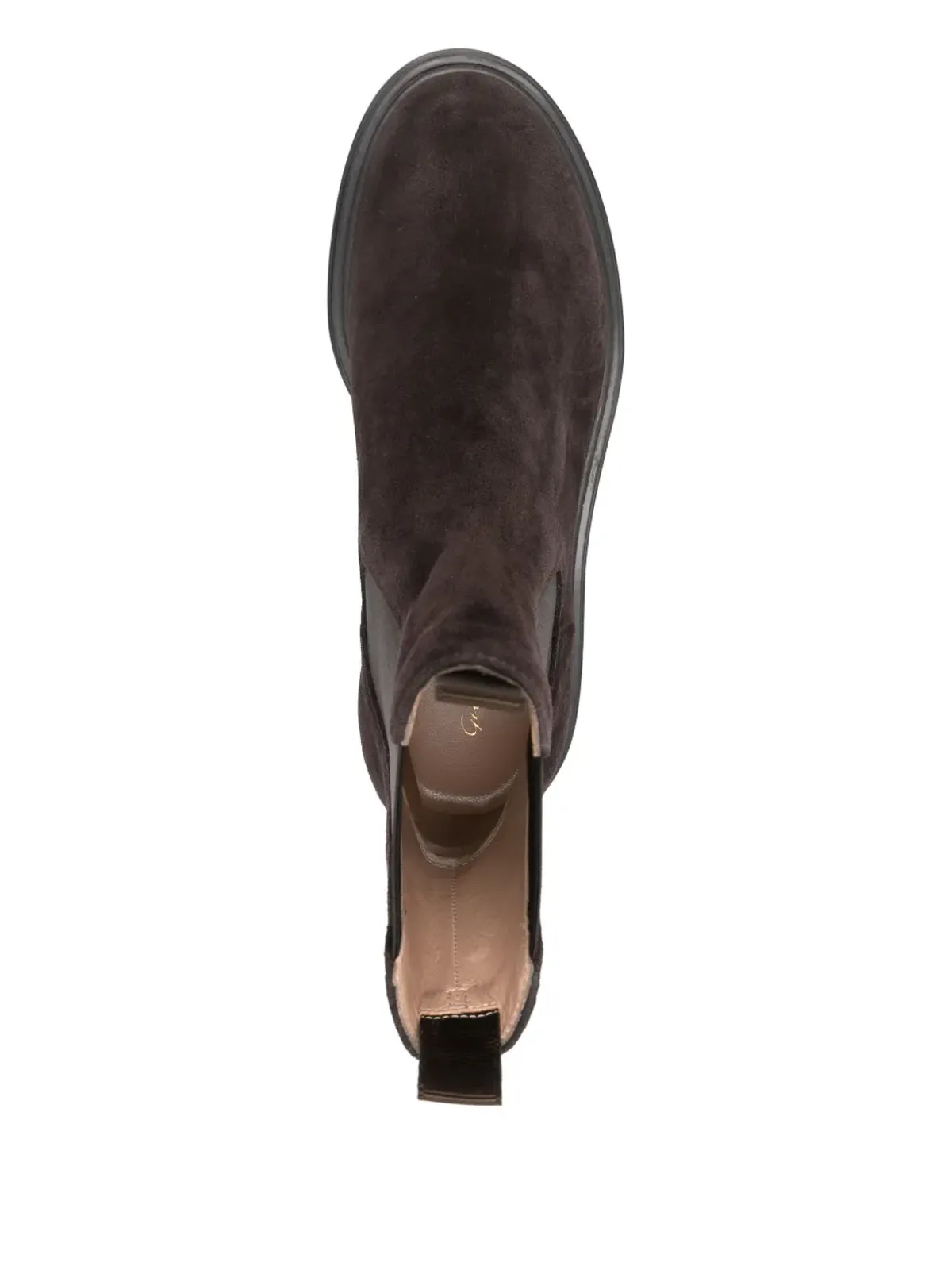 Gianvito Rossi チェスター エラスティックパネル ブーツ - ブラウン - 画像4
