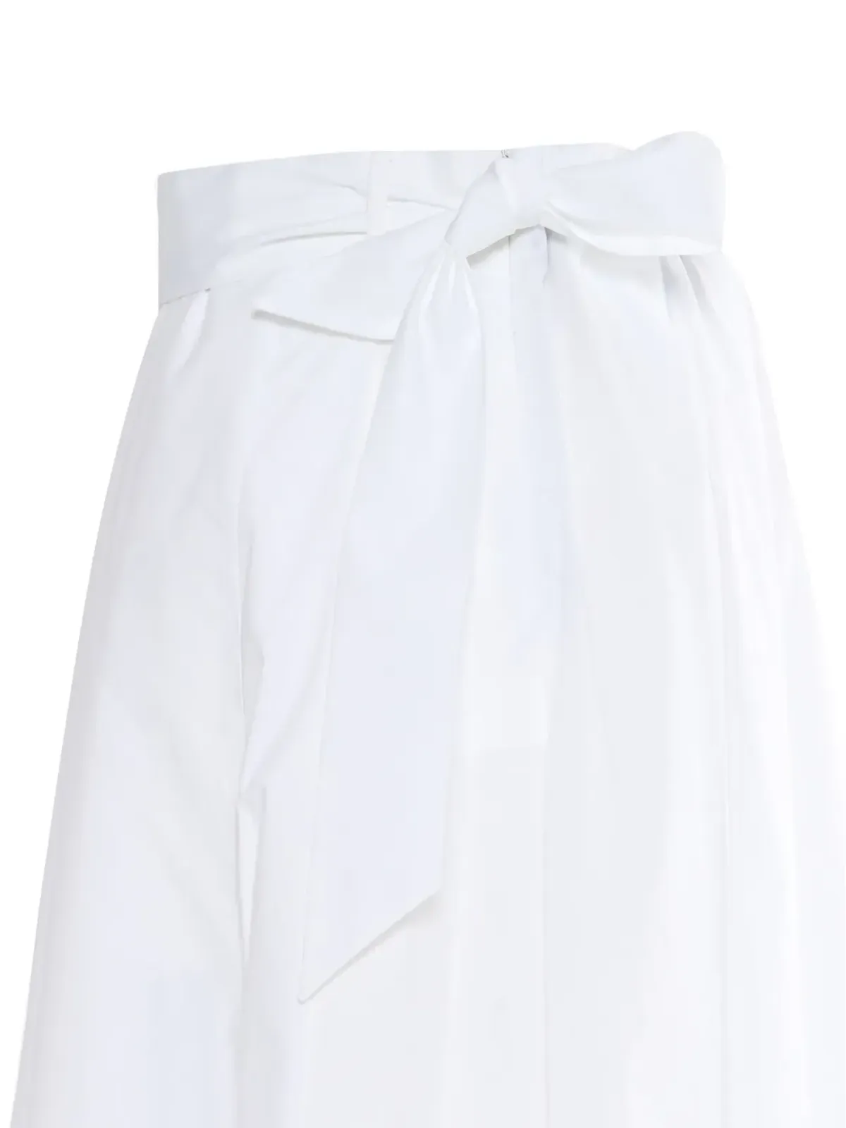 Lorena Antoniazzi pleated bow-detail skirt - White - 画像3