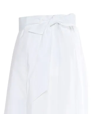 Lorena Antoniazzi pleated bow-detail skirt - White - サムネイル3