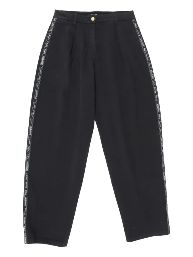 Balmain Kids Balmain Kids プリーツ ロゴテープ パンツの商品画像