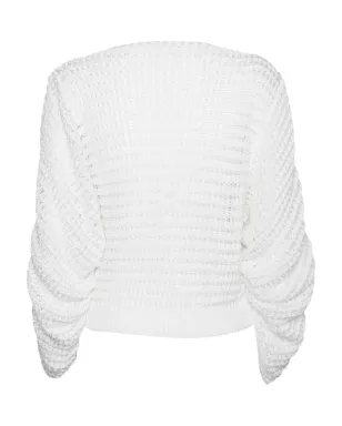 Alberta Ferretti ボートネックのドレープセーター - サムネイル2
