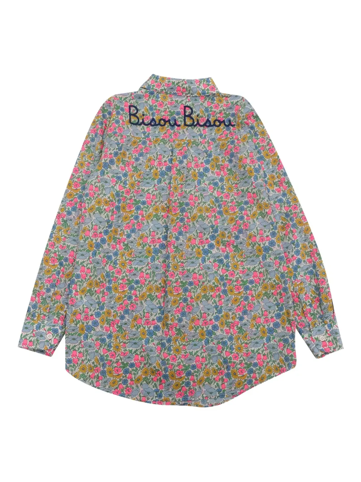 MC2 Saint Barth Kids ミニ ブリジット 花柄刺繍 シャツ - 画像2