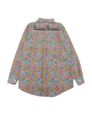MC2 Saint Barth Kids ミニ ブリジット 花柄刺繍 シャツ - サムネイル2