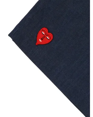 Vivetta bow-fastening heart-patch trousers - Blue - サムネイル2