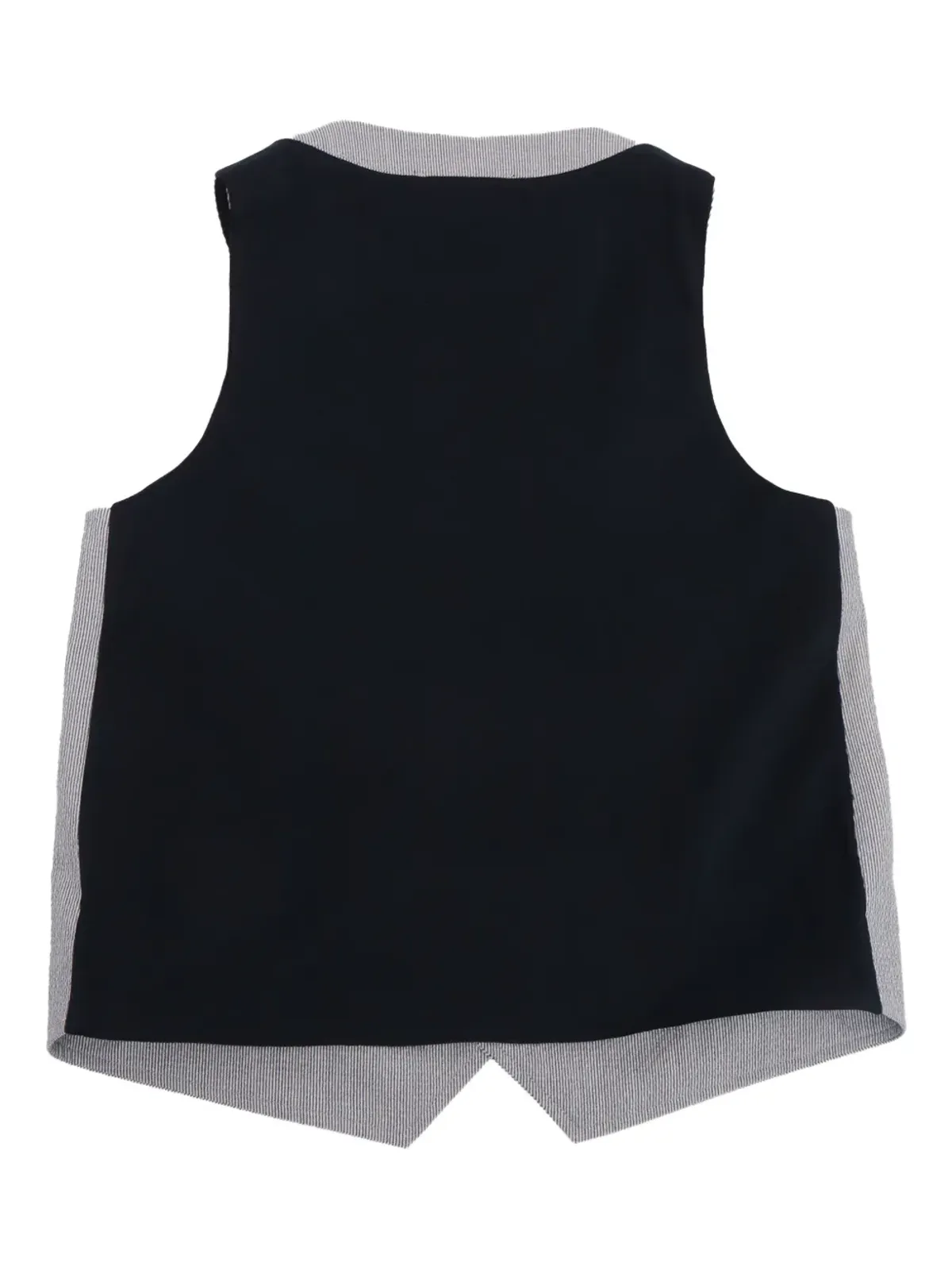 Emporio Armani Kids ストライプパネル ウエストコート グレー - 画像2