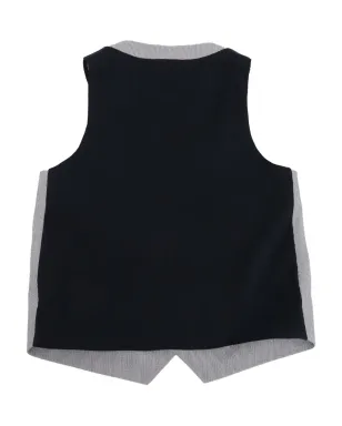 Emporio Armani Kids ストライプパネル ウエストコート グレー - サムネイル2