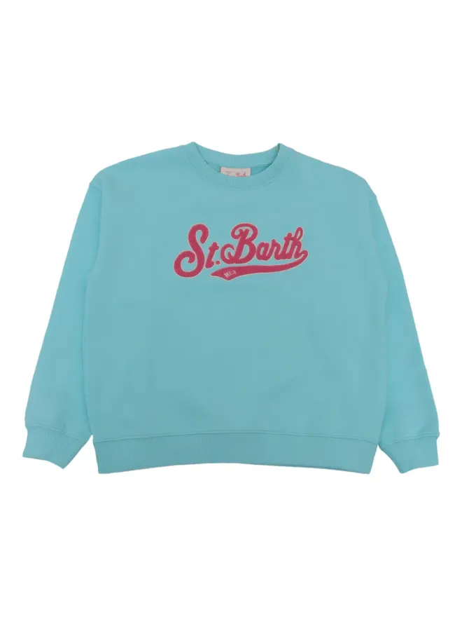 MC2 Saint Barth Kids MC2 Saint Barth Kids テリー ロゴ コットン スウェットシャツ - ブルーの商品画像