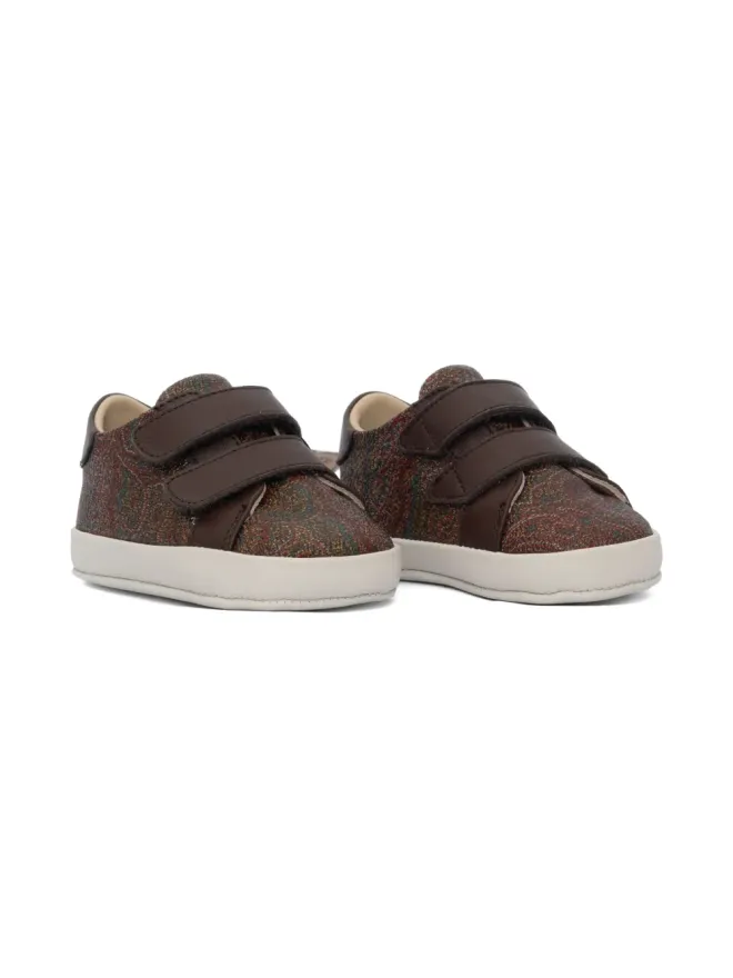 ETRO KIDS ETRO KIDS ペイズリープリント タッチストラップ スニーカー（ブラウン）の商品画像