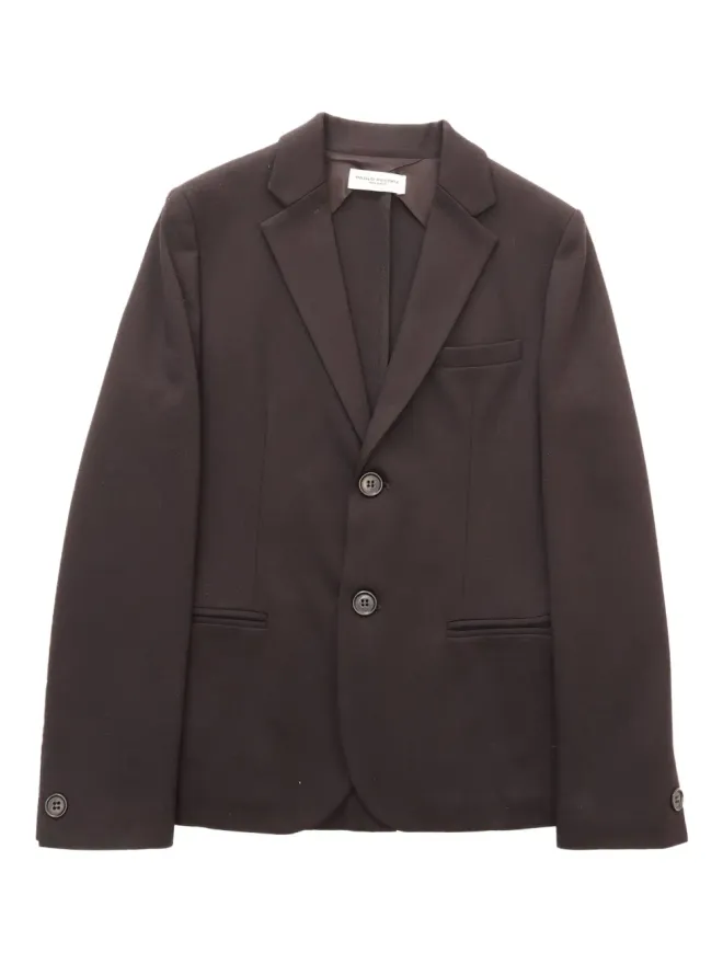 Paolo Pecora Kids Paolo Pecora Kids 黒のシングルブレスト ノッチド・ラペル ブレザーの商品画像