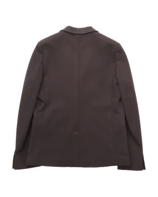 Paolo Pecora Kids 黒のシングルブレスト ノッチド・ラペル ブレザー - サムネイル2