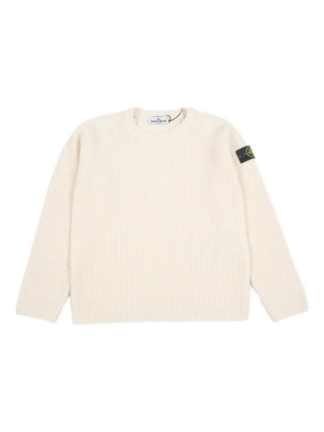 Stone Island Junior Stone Island Junior リブ編み コンパスパッチ ジャンパーの商品画像