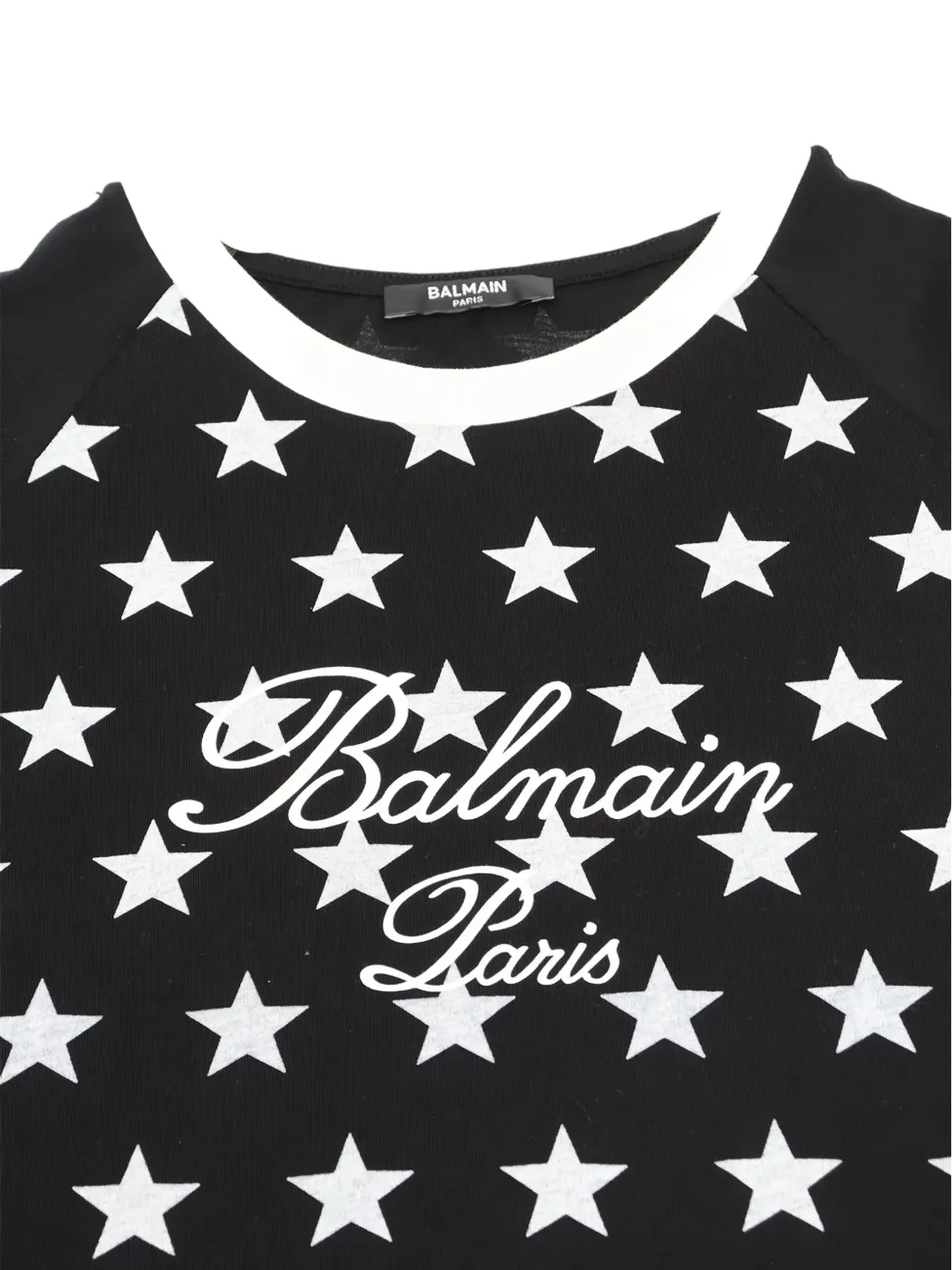 Balmain Kids スター柄ラグラントップ - ブラック - 画像3