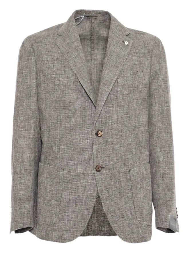 LUIGI BIANCHI MANTOVA LUIGI BIANCHI MANTOVA 3ボタン ブレザー - グレーの商品画像